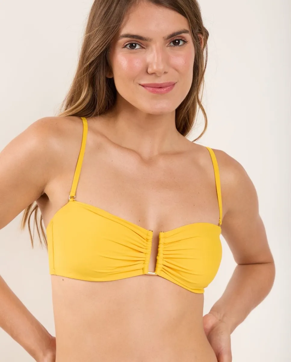 Однотонный бюстгальтер-бандо с подкладкой Río de Sol, жёлтый
Однотонный бюстгальтер-бандо с подкладкой Río de Sol, жёлтый