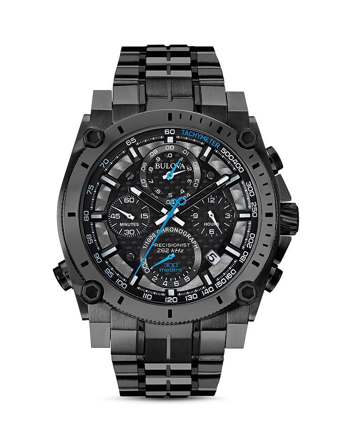 Часы Bulova Precisionist, 46,5 мм, черный
Часы Bulova Precisionist, 46,5 мм, черный
