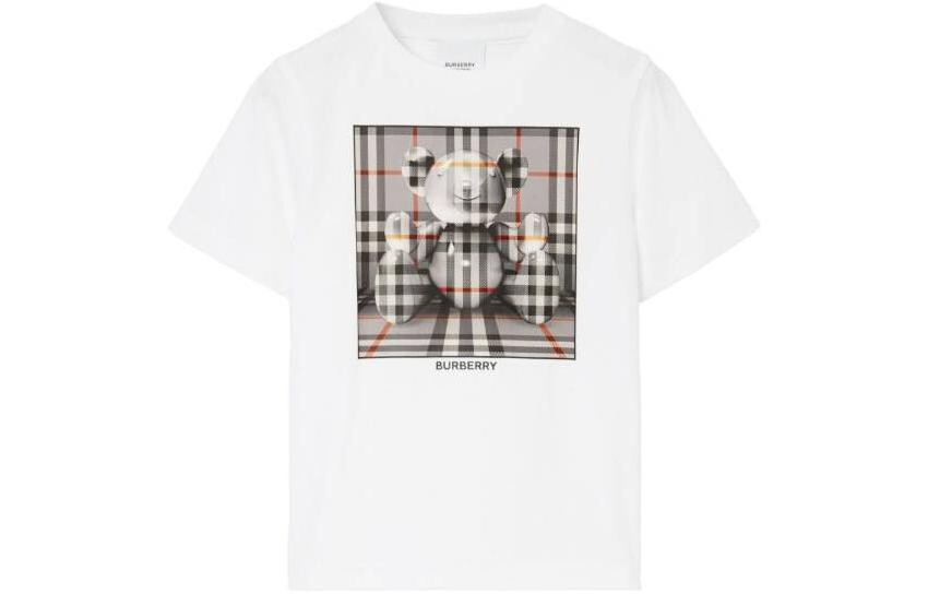 Футболка детская Burberry с рисунком, белый / серый
Футболка детская Burberry с рисунком, белый / серый