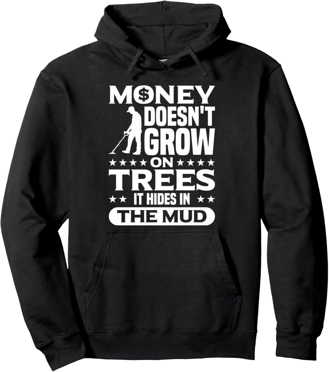 Деньги не растут на деревьях, они прячутся в грязи. Толстовка с изображением геокэшинга Geocaching Metal Detector Enthusiast, черный
Деньги не растут на деревьях, они прячутся в грязи. Толстовка с изображением геокэшинга Geocaching Metal Detector Enthusiast, черный