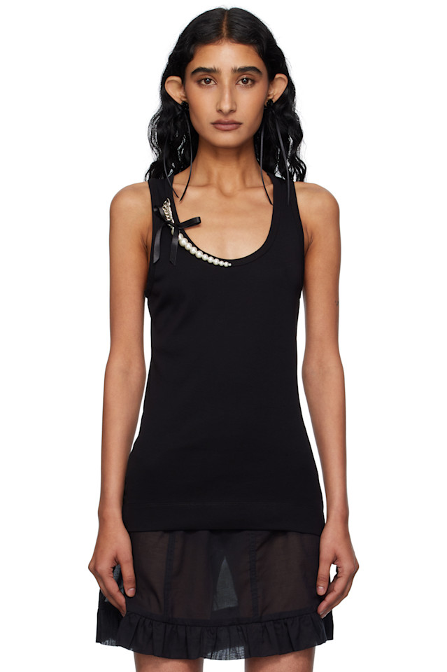 Топ-майка с жемчужной цепочкой Simone Rocha, мультиколор
Топ-майка с жемчужной цепочкой Simone Rocha, мультиколор