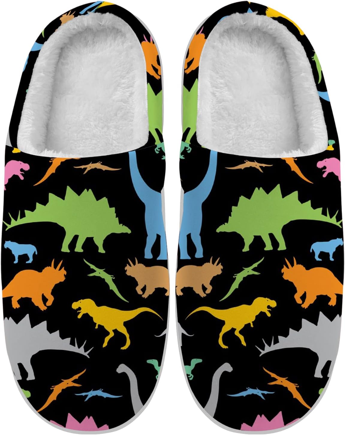 Женские и мужские домашние тапочки с динозавром, противоскользящие, с супинатором из памяти формы, зимние домашние тапочки, подарки для мальчиков и девочек Ciadoon, Colorful
Женские и мужские домашние тапочки с динозавром, противоскользящие, с супинатором из памяти формы, зимние домашние тапочки, подарки для мальчиков и девочек Ciadoon, Colorful