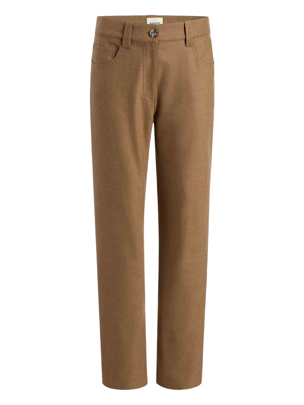 Брюки прямого кроя из шерстяной смеси KHAITE, коричневый
Брюки прямого кроя из шерстяной смеси KHAITE, коричневый