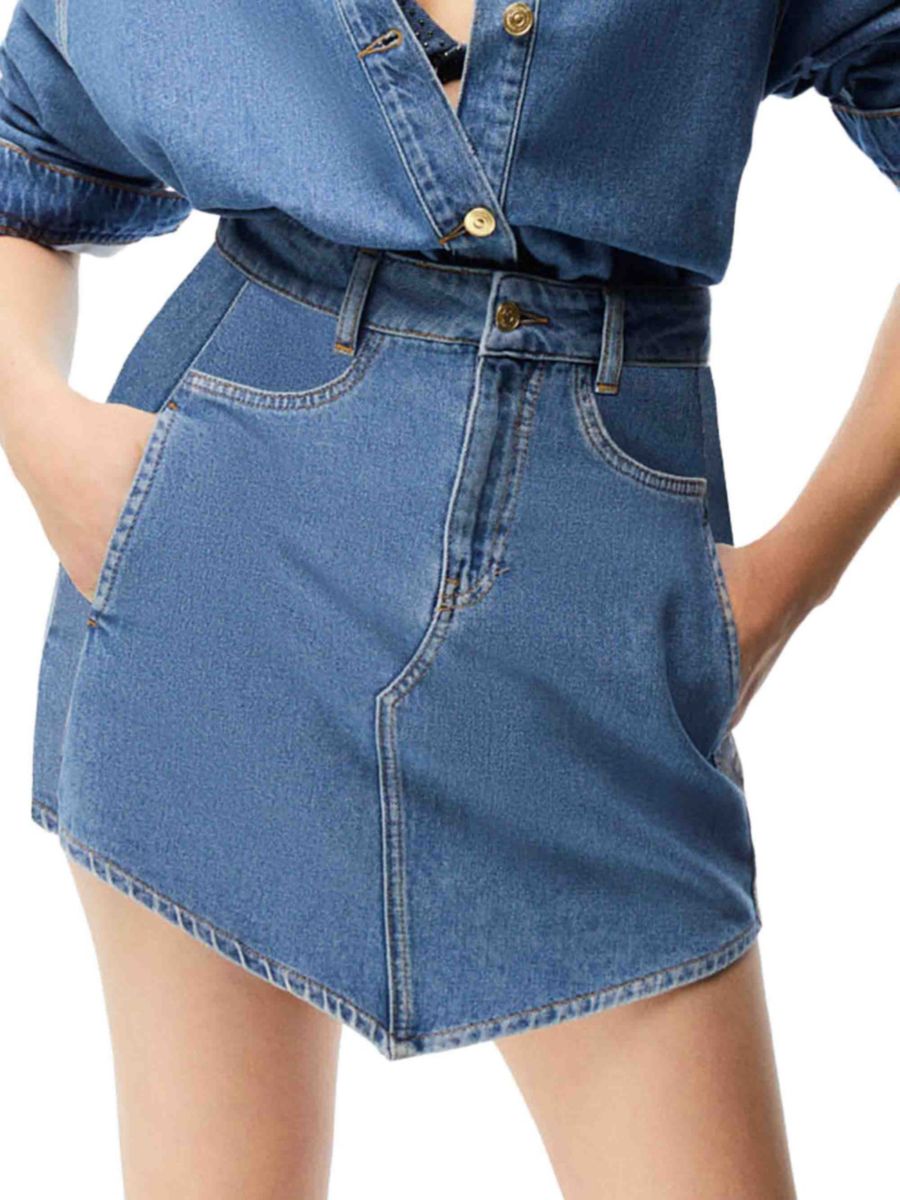 Мини-юбка из денима с принтом Nocturne, синий
Мини-юбка из денима с принтом Nocturne, синий