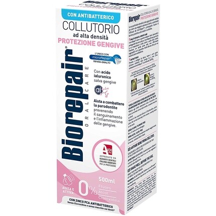 Ополаскиватель для полости рта для защиты десен 500 мл, Biorepair
Ополаскиватель для полости рта для защиты десен 500 мл, Biorepair
