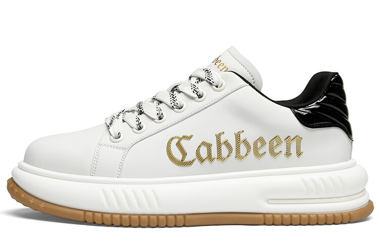 Кеды Cabbeen Skateboard Shoes Men Low-Top, белый 
Кеды Cabbeen Skateboard Shoes Men Low-Top, белый