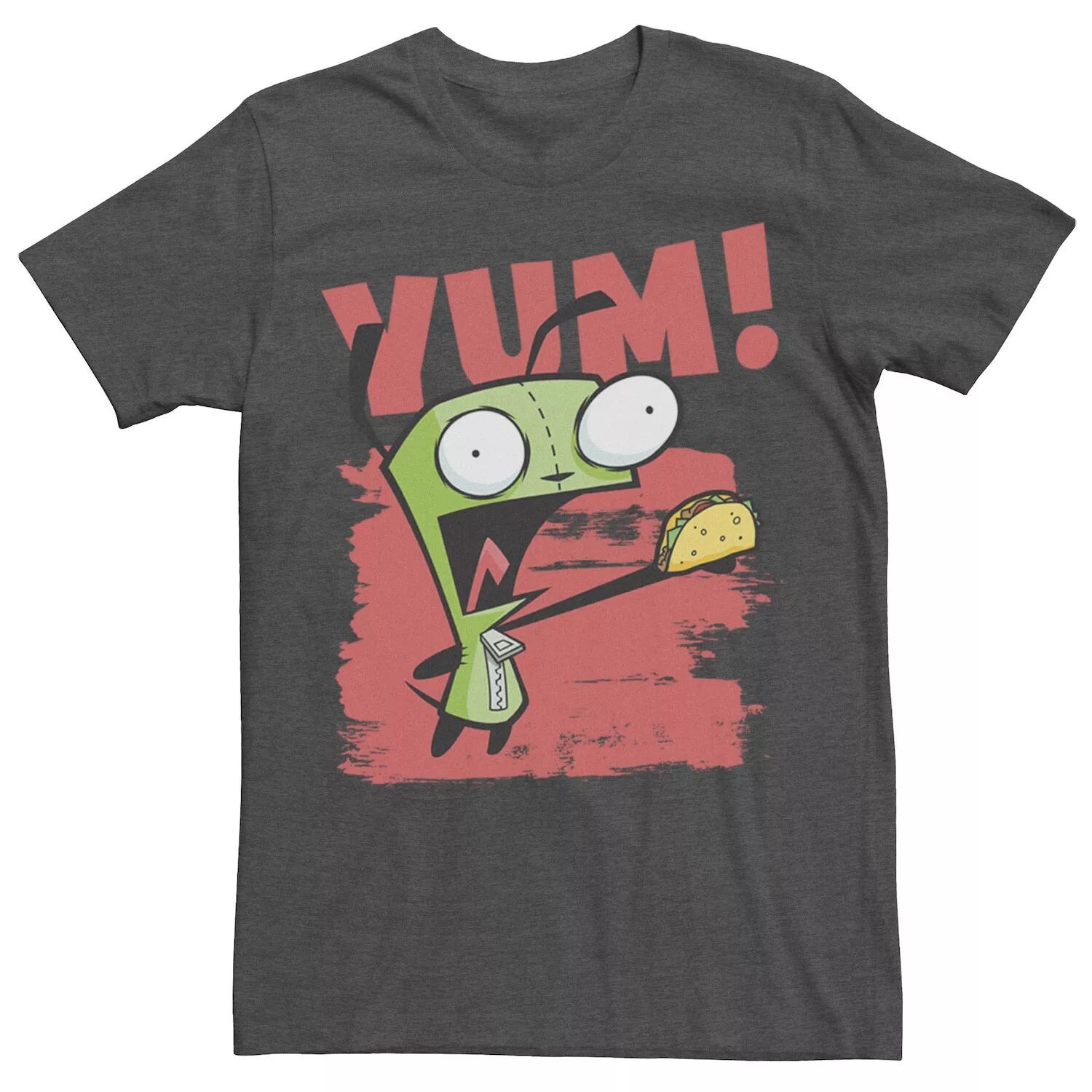 Мужской Invader Zim Gir Yum! Футболка для размазывания краски Licensed Character 
Мужской Invader Zim Gir Yum! Футболка для размазывания краски Licensed Character