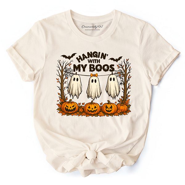 Футболка с призраками "Hanging with my boos", смешная футболка для жуткого сезона Halloween Ornamentallyyou, Natural
Футболка с призраками "Hanging with my boos", смешная футболка для жуткого сезона Halloween Ornamentallyyou, Natural
