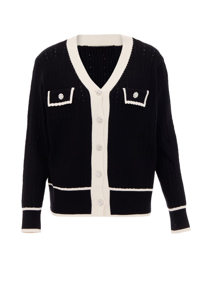 Женский кардиган в черно-белом цвете faina
Женский кардиган в черно-белом цвете faina