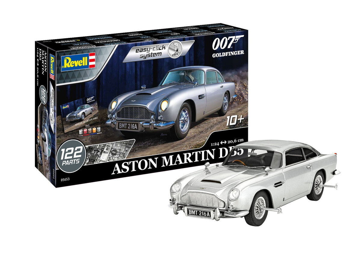 Aston Martin Db5 - Джеймс Бонд 007 Голдфингер 1:24 Revell 05653
Aston Martin Db5 - Джеймс Бонд 007 Голдфингер 1:24 Revell 05653