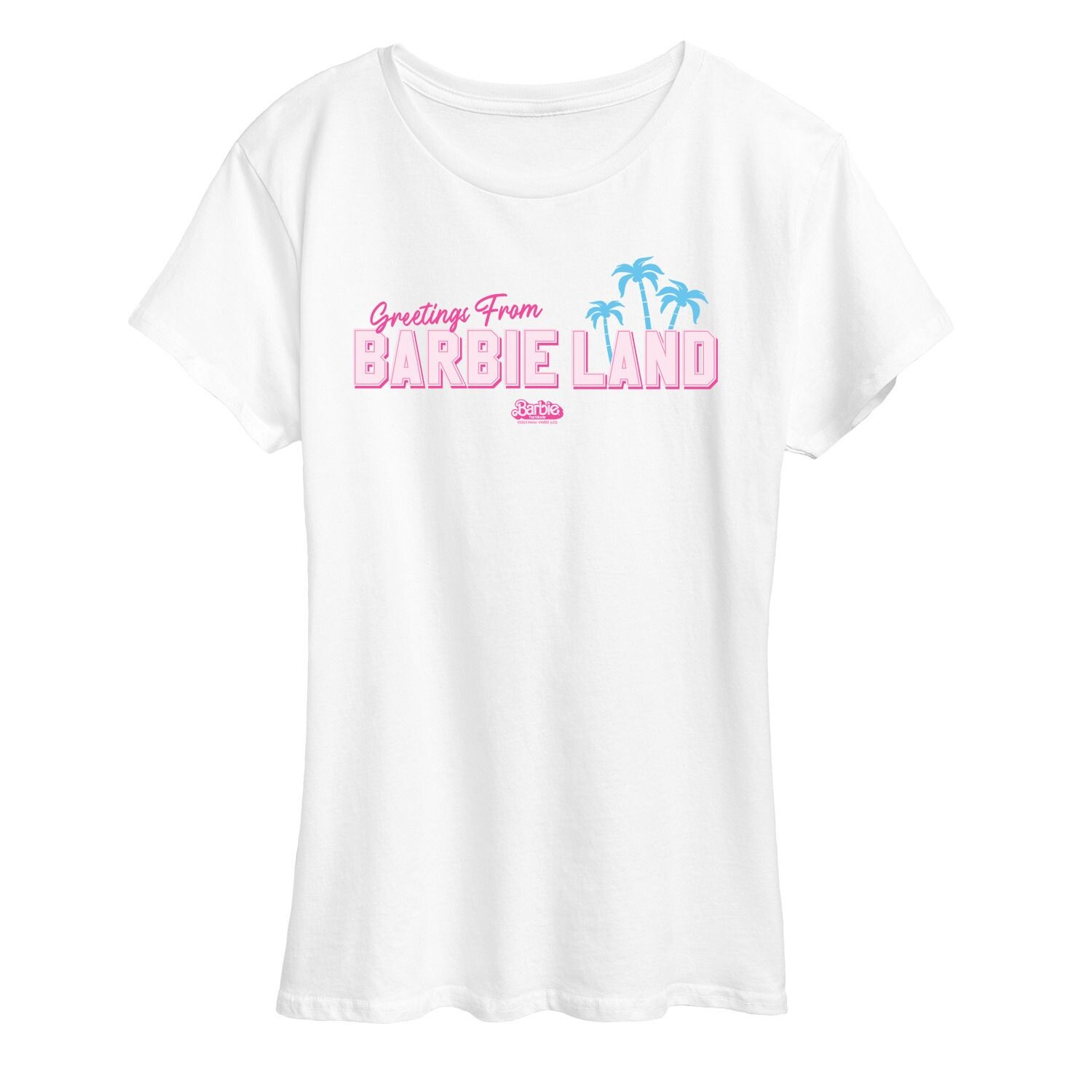 Футболка с рисунком Barbie The Movie Greetings From Barbie Land для детей Juniors Barbie, белый
Футболка с рисунком Barbie The Movie Greetings From Barbie Land для детей Juniors Barbie, белый