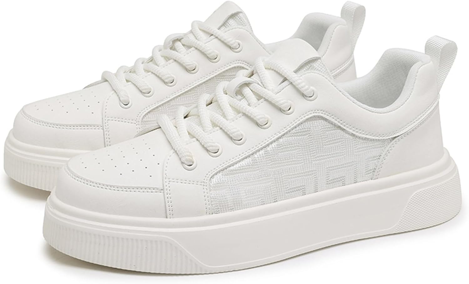 Мужские модные дышащие кожаные кроссовки на шнуровке с платформой, повседневные, удобные, с круглым носком, противоскользящие, для ходьбы и вечеринок Netehadi, белый
Мужские модные дышащие кожаные кроссовки на шнуровке с платформой, повседневные, удобные, с круглым носком, противоскользящие, для ходьбы и вечеринок Netehadi, белый