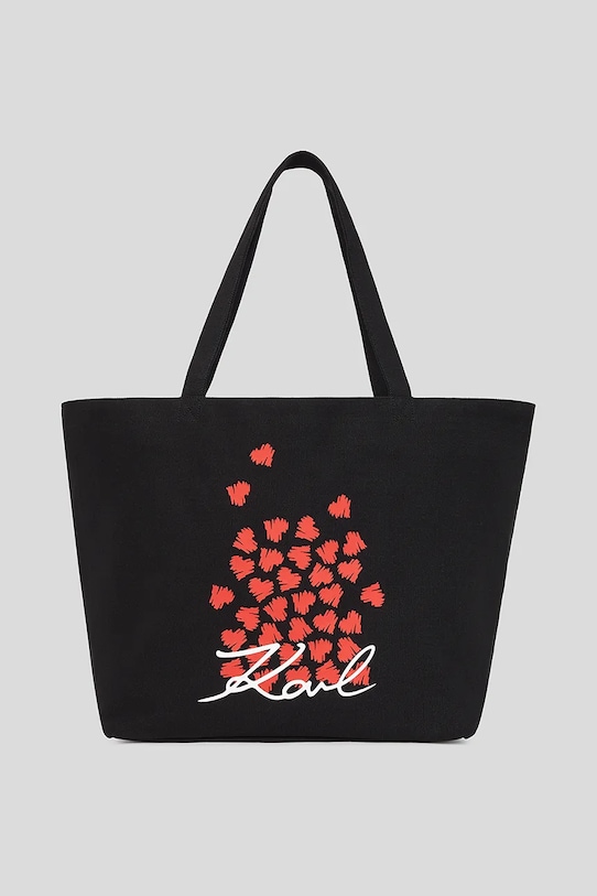 Хлопковая сумка Karl Lagerfeld, черный 
Хлопковая сумка Karl Lagerfeld, черный