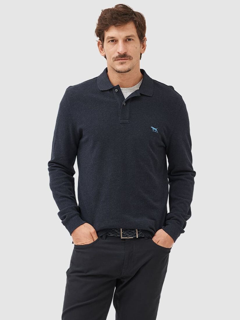 Рубашка-поло приталенного кроя из австралийского хлопка с длинными рукавами Rodd & Gunn, темно-синяя
Рубашка-поло приталенного кроя из австралийского хлопка с длинными рукавами Rodd & Gunn, темно-синяя