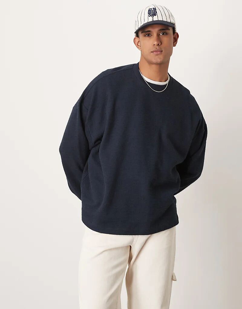 Футболка экстремально большого размера с длинными рукавами и мешковатыми рукавами темно-синего цвета ASOS DESIGN
Футболка экстремально большого размера с длинными рукавами и мешковатыми рукавами темно-синего цвета ASOS DESIGN