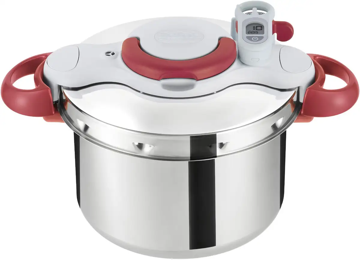 Скороварка Tefal "Clipso Minut' Perfect", нержавеющая сталь, (1 шт.), скороварка из нержавеющей стали, 6л, все виды плит, индукционные 6 л + Ø 22 см, серебристый/красный
Скороварка Tefal "Clipso Minut' Perfect", нержавеющая сталь, (1 шт.), скороварка из нержавеющей стали, 6л, все виды плит, индукционные 6 л + Ø 22 см, серебристый/красный