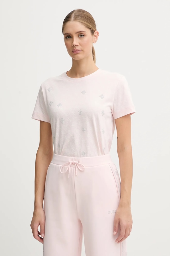 Футболка из хлопка с РОМБУСОМ Guess, розовый
Футболка из хлопка с РОМБУСОМ Guess, розовый