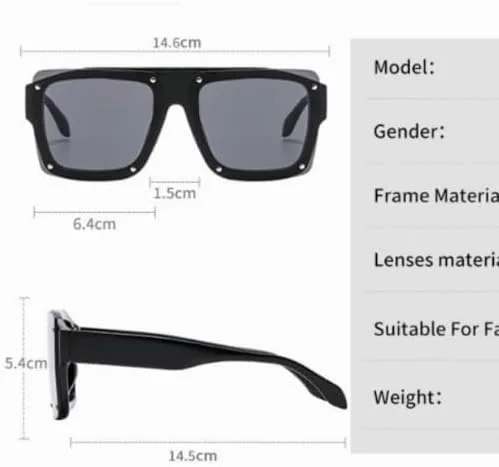 Солнцезащитные очки квадратной формы в стиле ретро с заклепками, модель 2026 года, для женщин и мужчин, с защитой от УФ-излучения UV400 MTZJH, Leopard Tea
Солнцезащитные очки квадратной формы в стиле ретро с заклепками, модель 2026 года, для женщин и мужчин, с защитой от УФ-излучения UV400 MTZJH, Leopard Tea