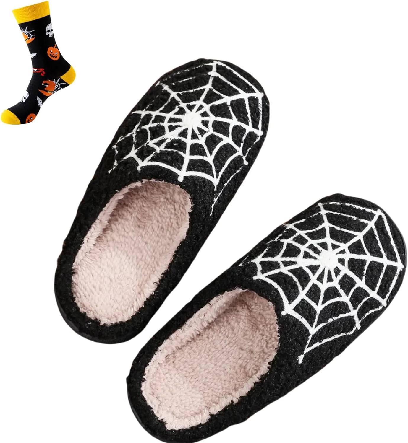 Домашние тапочки с пауками на Хэллоуин для женщин и мужчин, жуткие, теплые, мягкие, с плюшевой подкладкой, противоскользящие Elirar, черный
Домашние тапочки с пауками на Хэллоуин для женщин и мужчин, жуткие, теплые, мягкие, с плюшевой подкладкой, противоскользящие Elirar, черный