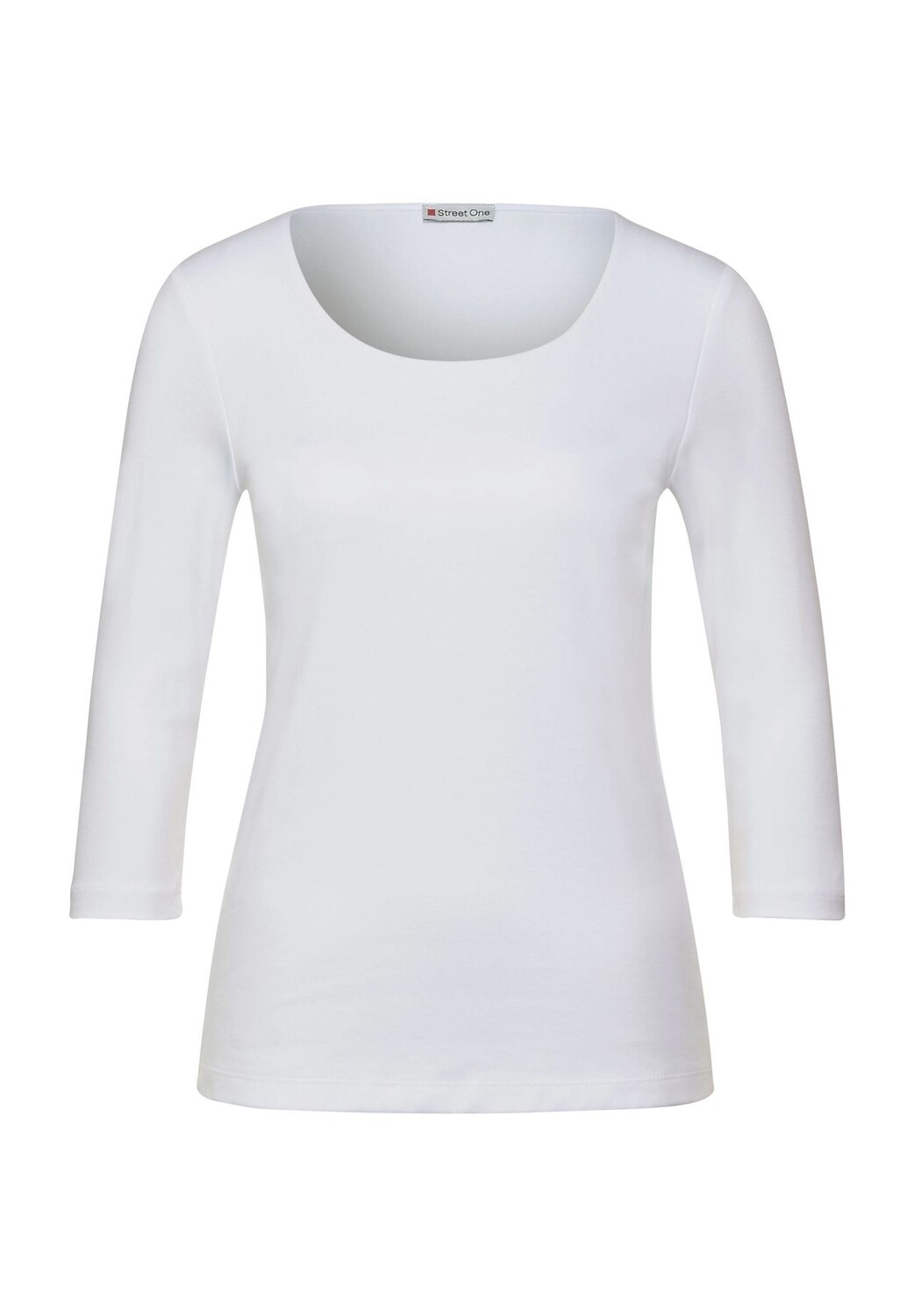 Футболка, рукав 3/4, однотонная, женская Street One, белый
Футболка, рукав 3/4, однотонная, женская Street One, белый
