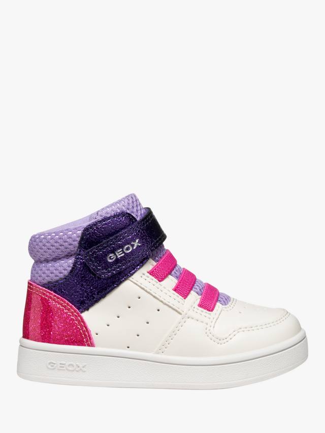 Baby Eclyper Metallic Colour Block Trainers Geox, White/Lavender
Baby Eclyper Metallic Colour Block Trainers Geox, White/Lavender