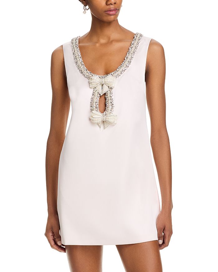 Сатиновое мини-платье с бантом - эксклюзив Self-Portrait, розовый
Сатиновое мини-платье с бантом - эксклюзив Self-Portrait, розовый