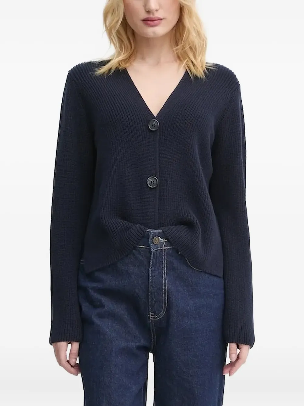 Кардиган с V-образным вырезом Marc O'Polo, синий
Кардиган с V-образным вырезом Marc O'Polo, синий