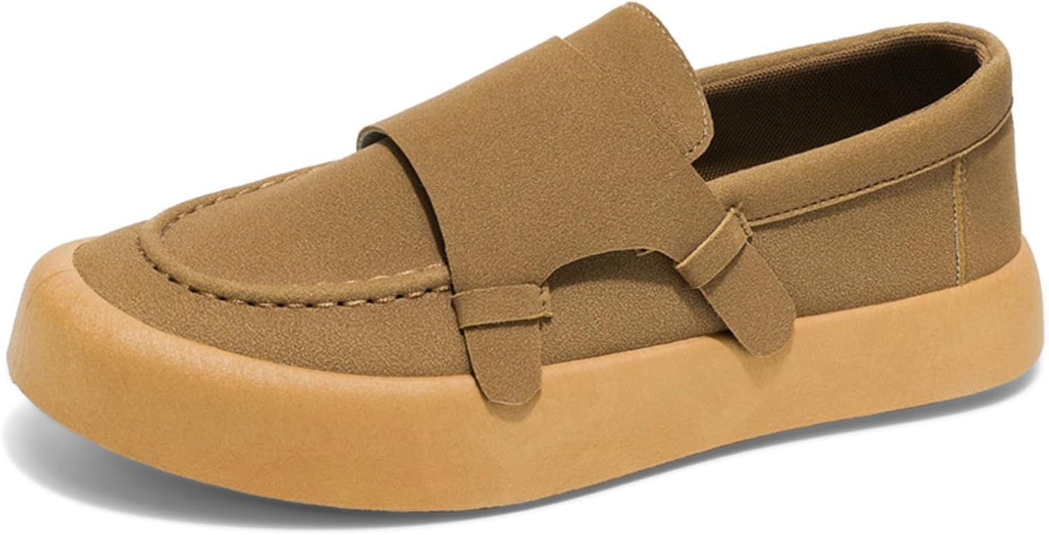 Мужские лоферы без шнурков с мягким верхом под замшу, удобной резиновой подошвой для повседневной носки, минималистичный дизайн, легкая обувь Kelibasi, хаки
Мужские лоферы без шнурков с мягким верхом под замшу, удобной резиновой подошвой для повседневной носки, минималистичный дизайн, легкая обувь Kelibasi, хаки