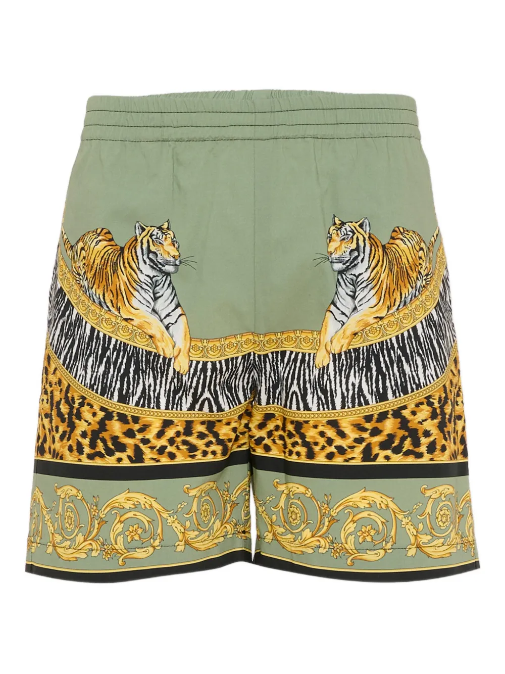 Шорты с тигровым принтом Versace Kids, зеленый
Шорты с тигровым принтом Versace Kids, зеленый