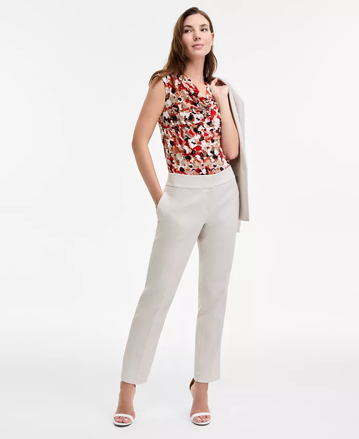 Женские облегающие брюки из эластичного крепа, стандартные и миниатюрные размеры Kasper, коричневый/бежевый
Женские облегающие брюки из эластичного крепа, стандартные и миниатюрные размеры Kasper, коричневый/бежевый