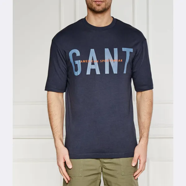 Футболка стандартного кроя Gant, синий
Футболка стандартного кроя Gant, синий