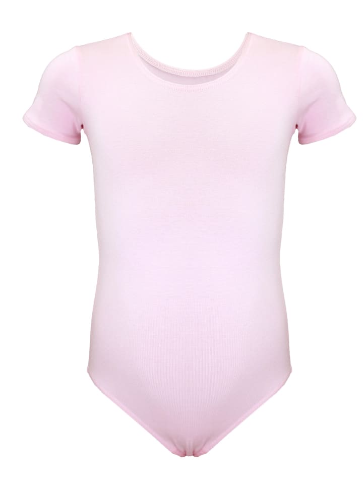 Aquarti Детский балетный купальник с короткими рукавами, однотонный розовый
Aquarti Детский балетный купальник с короткими рукавами, однотонный розовый