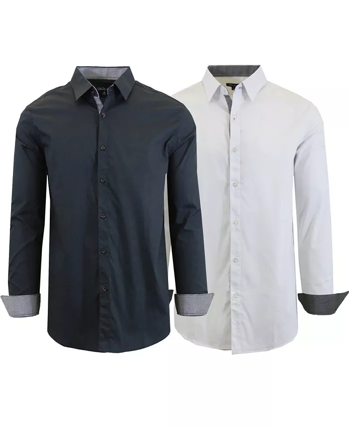 Мужская рубашка Slim Fit, 2 штуки, однотонная Galaxy By Harvic, мультиколор
Мужская рубашка Slim Fit, 2 штуки, однотонная Galaxy By Harvic, мультиколор