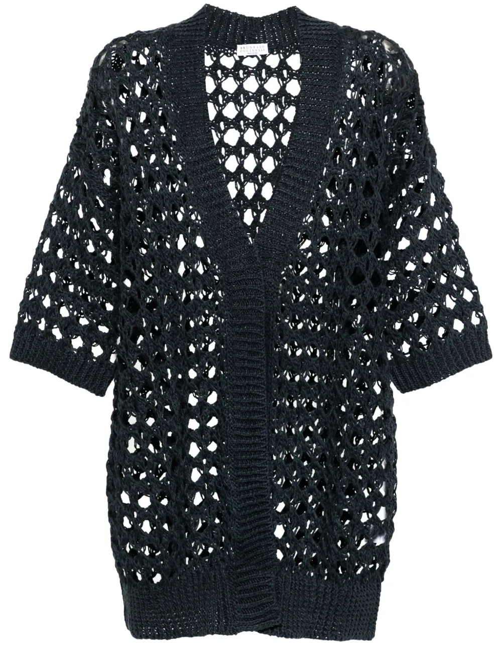 Кардиган-пальто рыхлой вязки Brunello Cucinelli, синий
Кардиган-пальто рыхлой вязки Brunello Cucinelli, синий