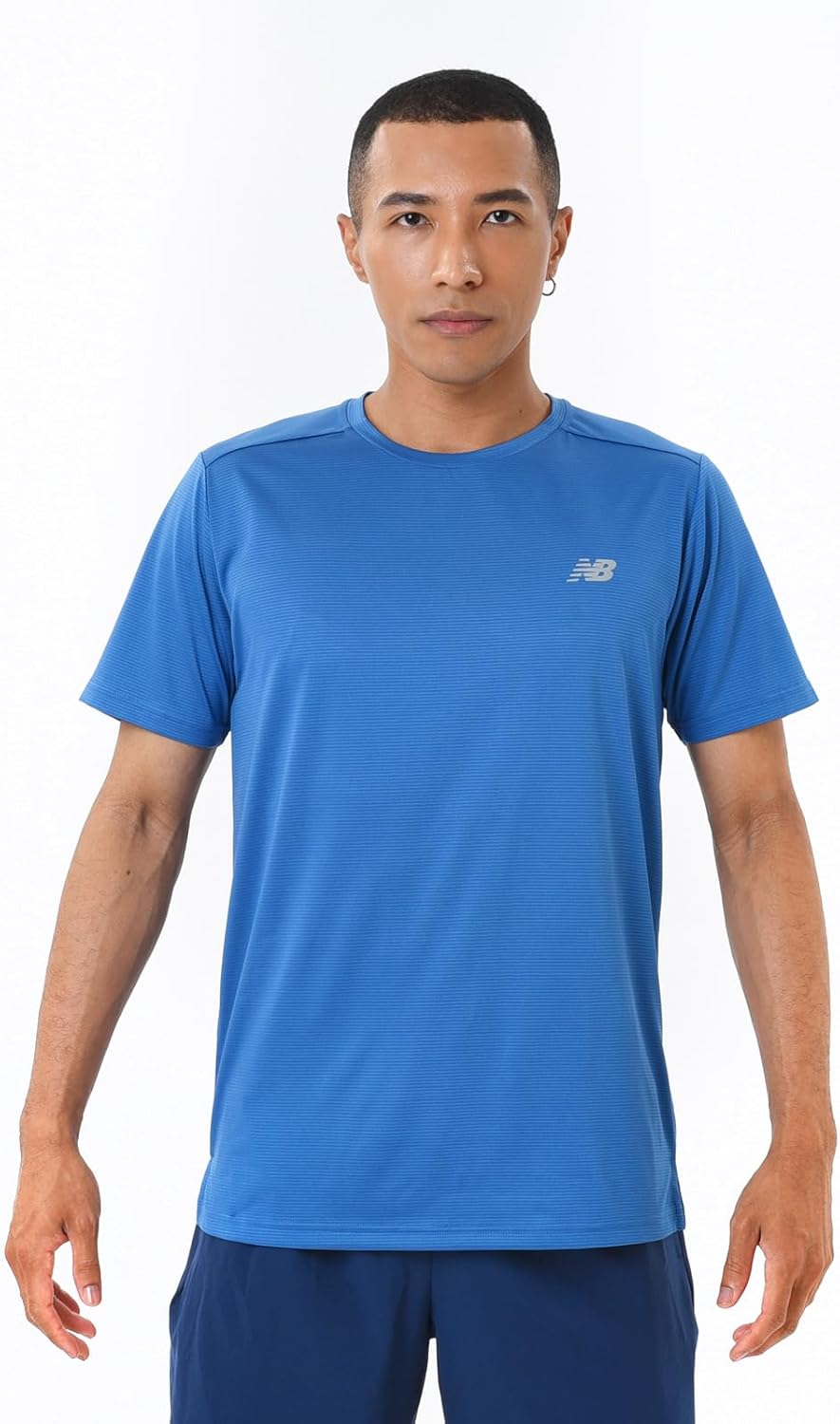 Мужская беговая футболка New Balance Sport Essentials с коротким рукавом, влагоотводящая и быстросохнущая (MT41222), голубой
Мужская беговая футболка New Balance Sport Essentials с коротким рукавом, влагоотводящая и быстросохнущая (MT41222), голубой
