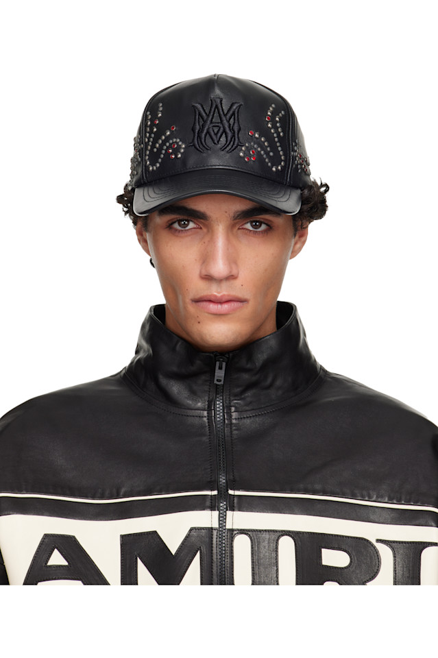 Кожаная кепка Ma Stud Amiri, черный
Кожаная кепка Ma Stud Amiri, черный