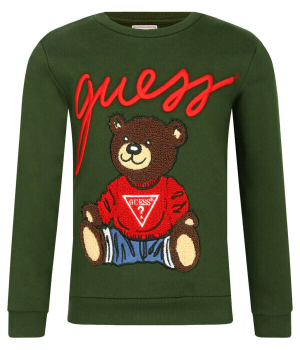 Толстовка детская Guess с медведем, зеленый
Толстовка детская Guess с медведем, зеленый