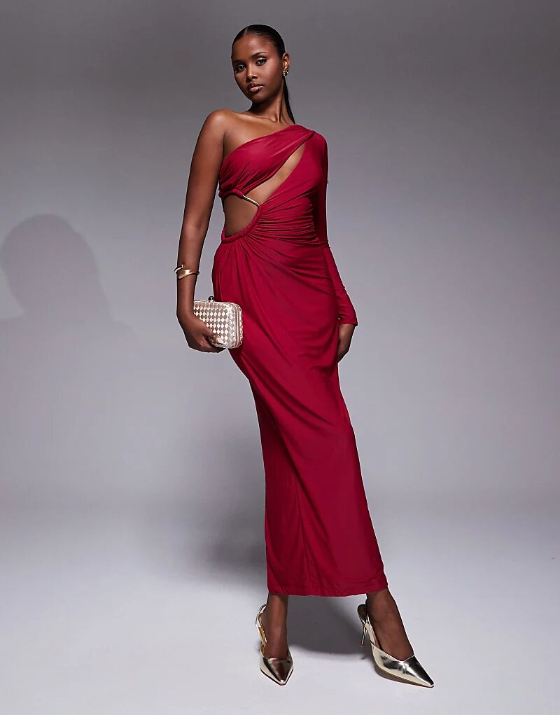 Платье макси JLUXLABEL Jorgia облегающего кроя с одним рукавом и вырезом красного цвета
Платье макси JLUXLABEL Jorgia облегающего кроя с одним рукавом и вырезом красного цвета