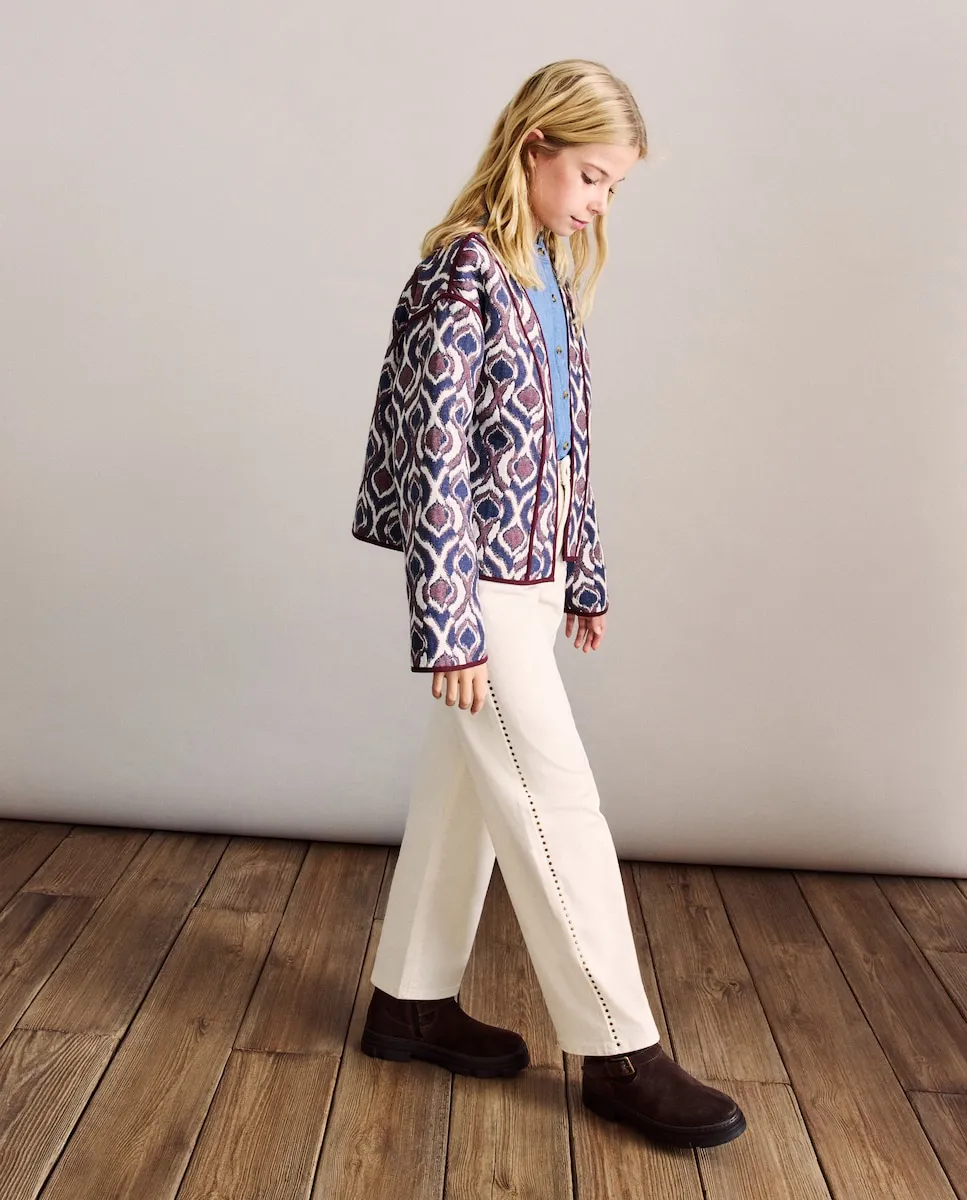 Джинсовые брюки для девочек с заклепками Coconut El Corte Inglés, экрю
Джинсовые брюки для девочек с заклепками Coconut El Corte Inglés, экрю