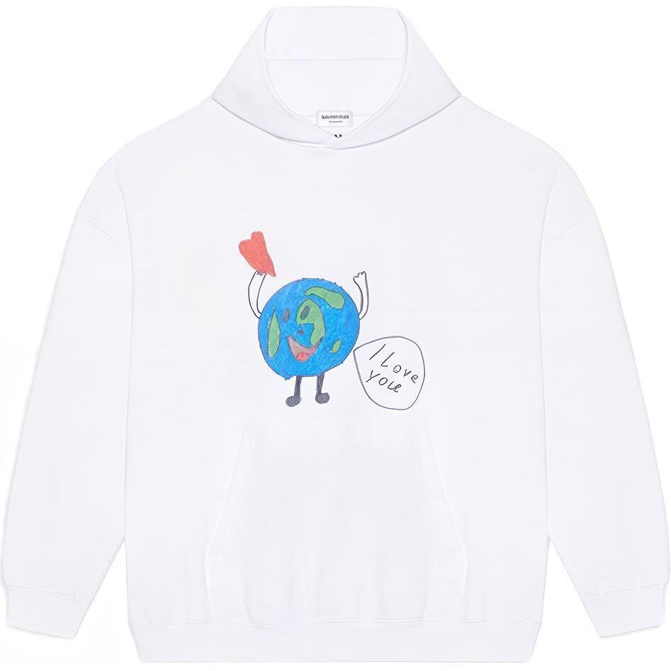 Толстовка унисекс белая Balenciaga, белый
Толстовка унисекс белая Balenciaga, белый