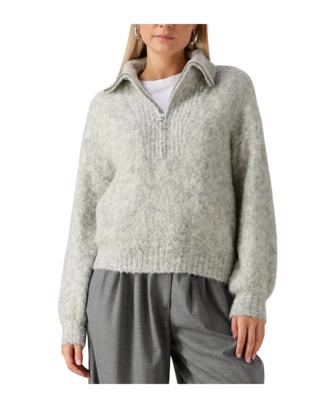 Вязаный свитер с полумолнией Knit-Boucle-25-3 Simple, серый
Вязаный свитер с полумолнией Knit-Boucle-25-3 Simple, серый
