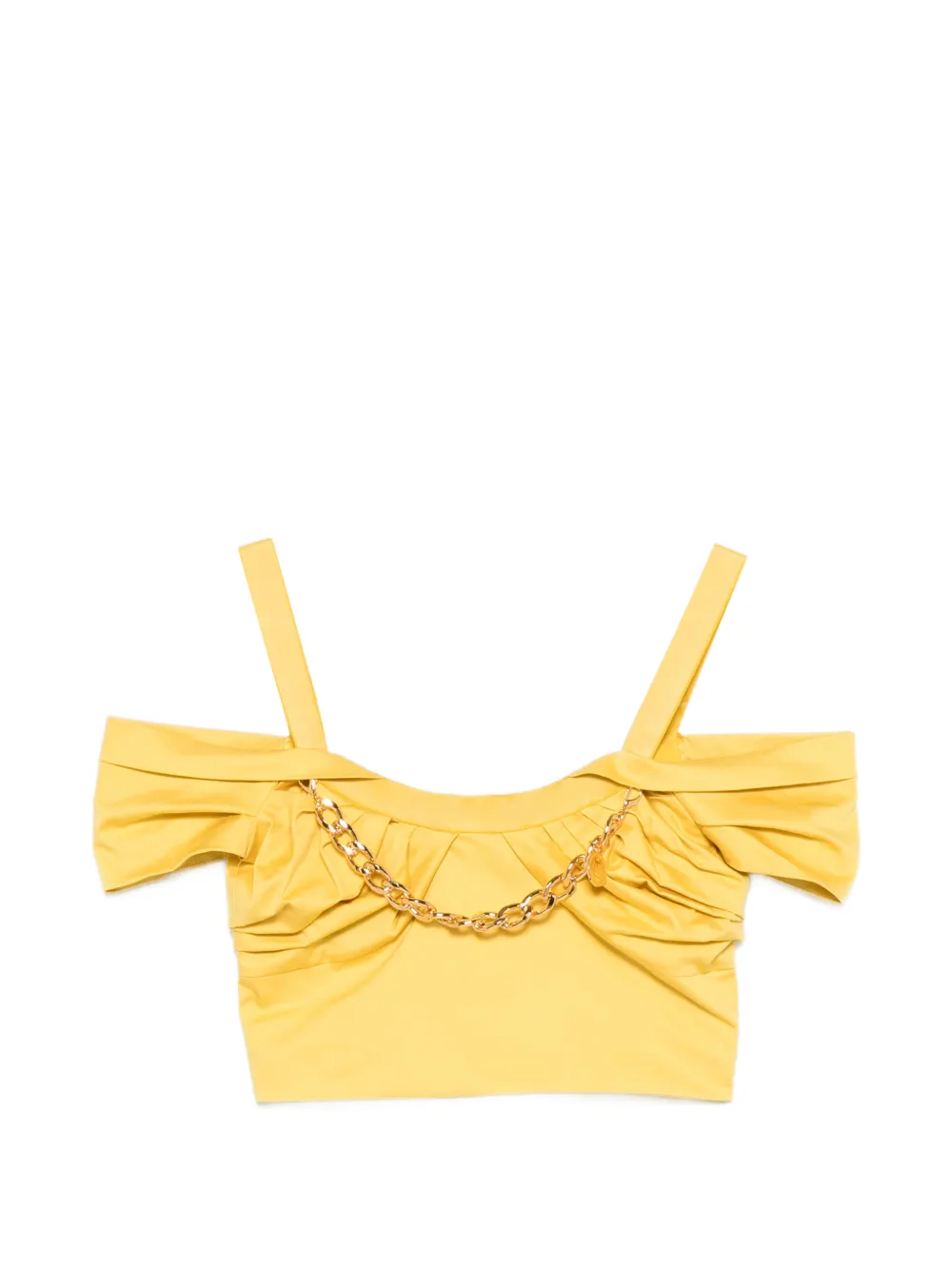 Топ с цепочкой Elisabetta Franchi, желтый
Топ с цепочкой Elisabetta Franchi, желтый