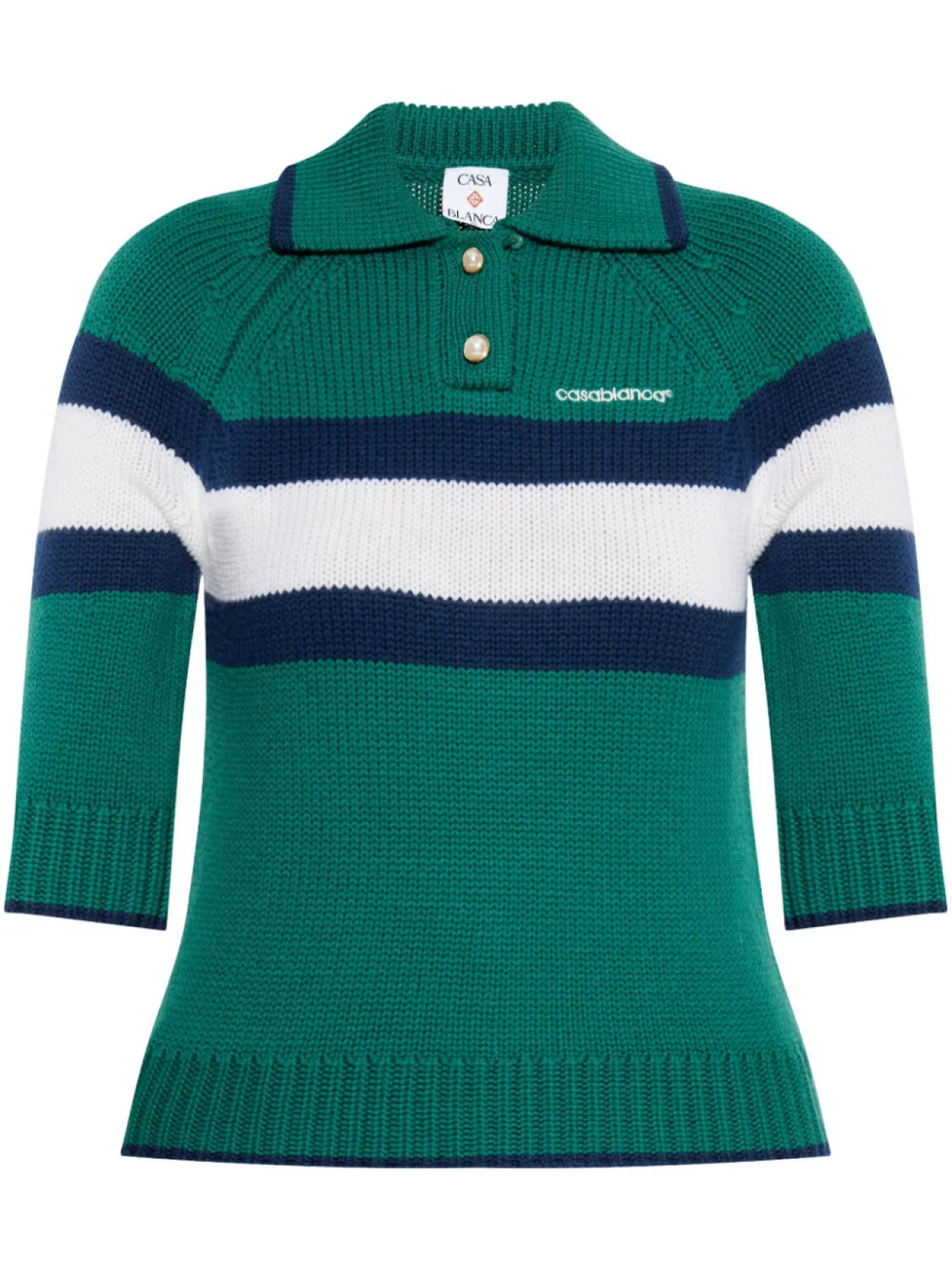 Поло-топ Casablanca с цветными блоками, зеленый
Поло-топ Casablanca с цветными блоками, зеленый