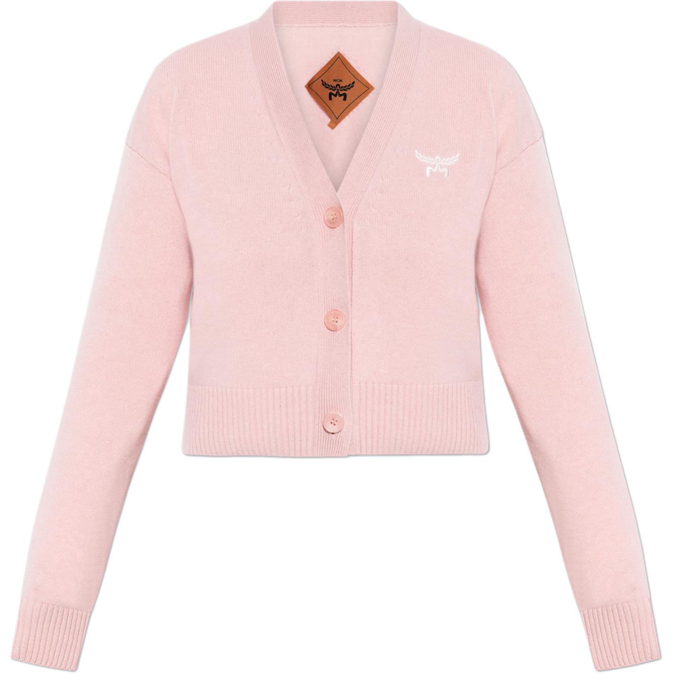 Кардиган с вышитым логотипом MCM, розовый
Кардиган с вышитым логотипом MCM, розовый