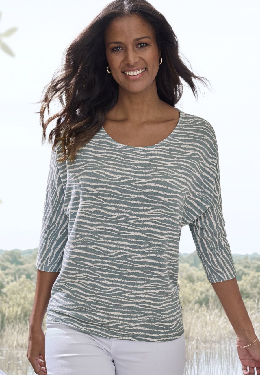 Блуза LASCANA 3/4-ARM, Graublau/Blue-Grey
Блуза LASCANA 3/4-ARM, Graublau/Blue-Grey
