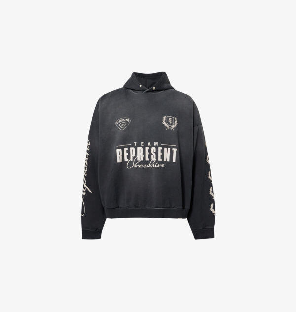 Хлопковая толстовка с капюшоном и логотипом чемпиона мира Represent, черный
Хлопковая толстовка с капюшоном и логотипом чемпиона мира Represent, черный