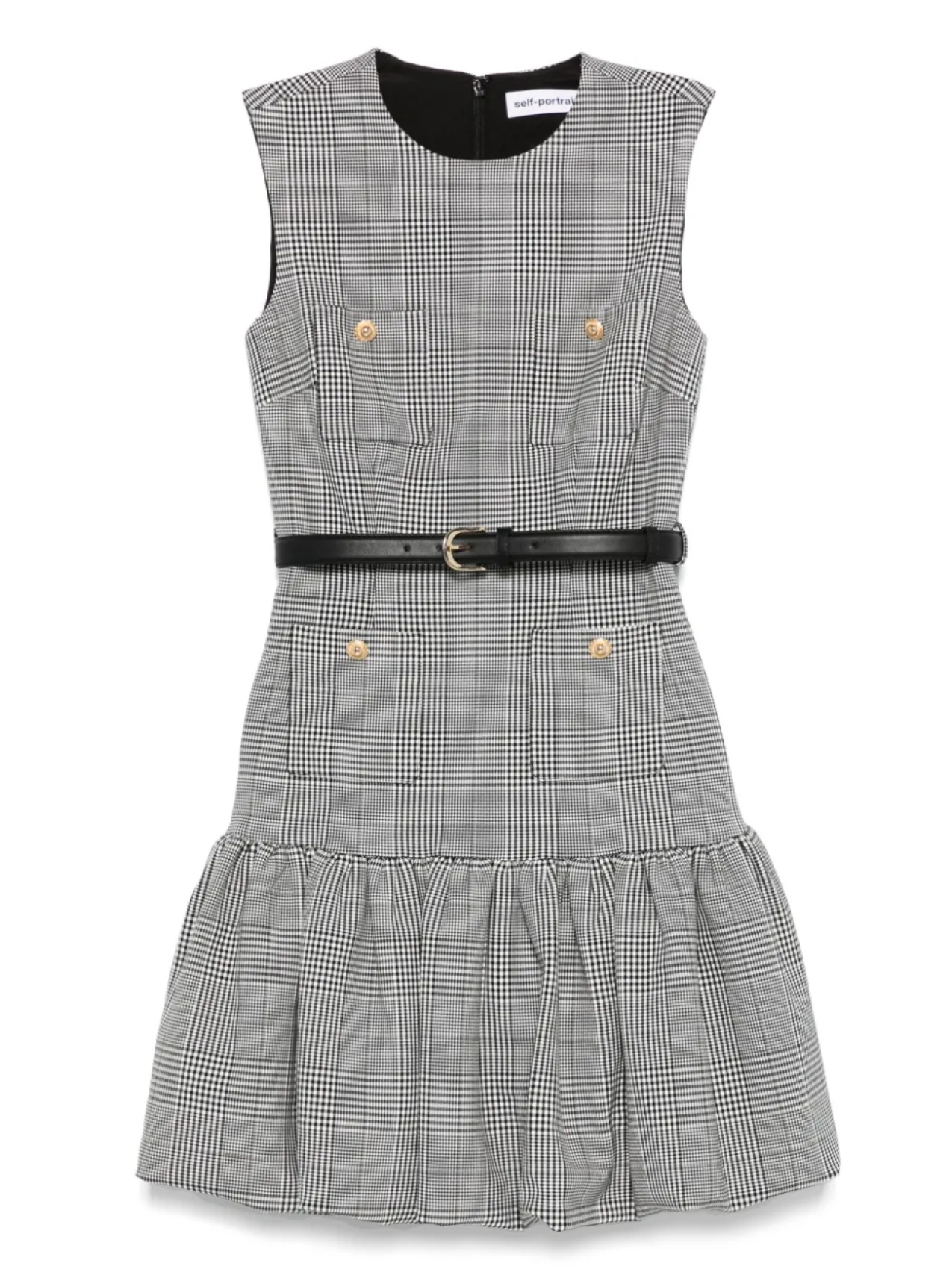 Платье в клетку Self-Portrait, черный
Платье в клетку Self-Portrait, черный
