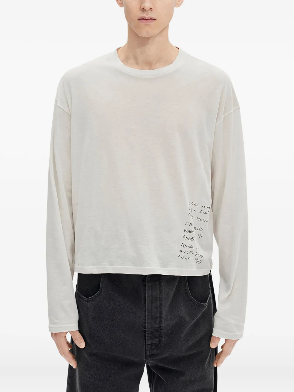 Лонгслив с принтом велосипеда Ann Demeulemeester, нейтральный
Лонгслив с принтом велосипеда Ann Demeulemeester, нейтральный