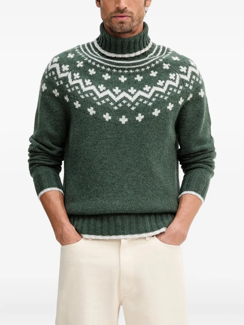 Водолазка с узором Barbour, зеленый
Водолазка с узором Barbour, зеленый