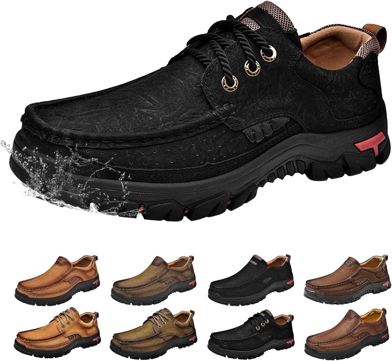 Мужские кожаные повседневные лоферы без шнурков, дышащие обувь, нескользящие водонепроницаемые кроссовки, очень широкие удобные туфли для ходьбы для мужчин Generic, черный
Мужские кожаные повседневные лоферы без шнурков, дышащие обувь, нескользящие водонепроницаемые кроссовки, очень широкие удобные туфли для ходьбы для мужчин Generic, черный